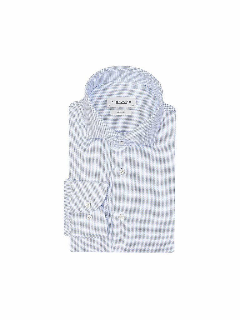 PROFUOMO Camisa de vestir Slim Fit azul claro