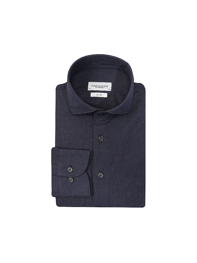 Camisa Slim Fit azul oscuro 44