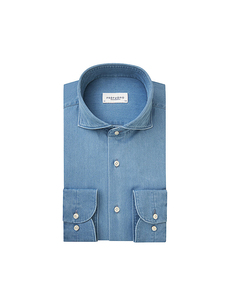 Profuomo Camisa Slim Fit azul 40