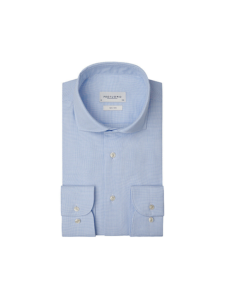 Profuomo Camisa Slim Fit azul claro