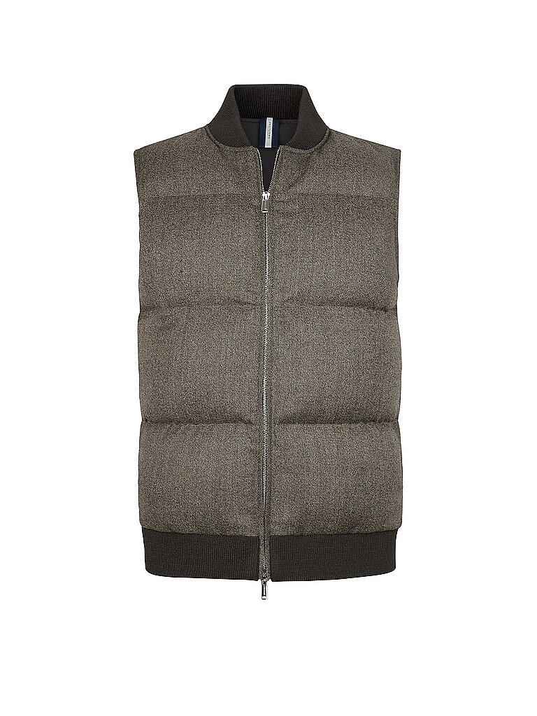 Profuomo Chaleco acolchado marrón