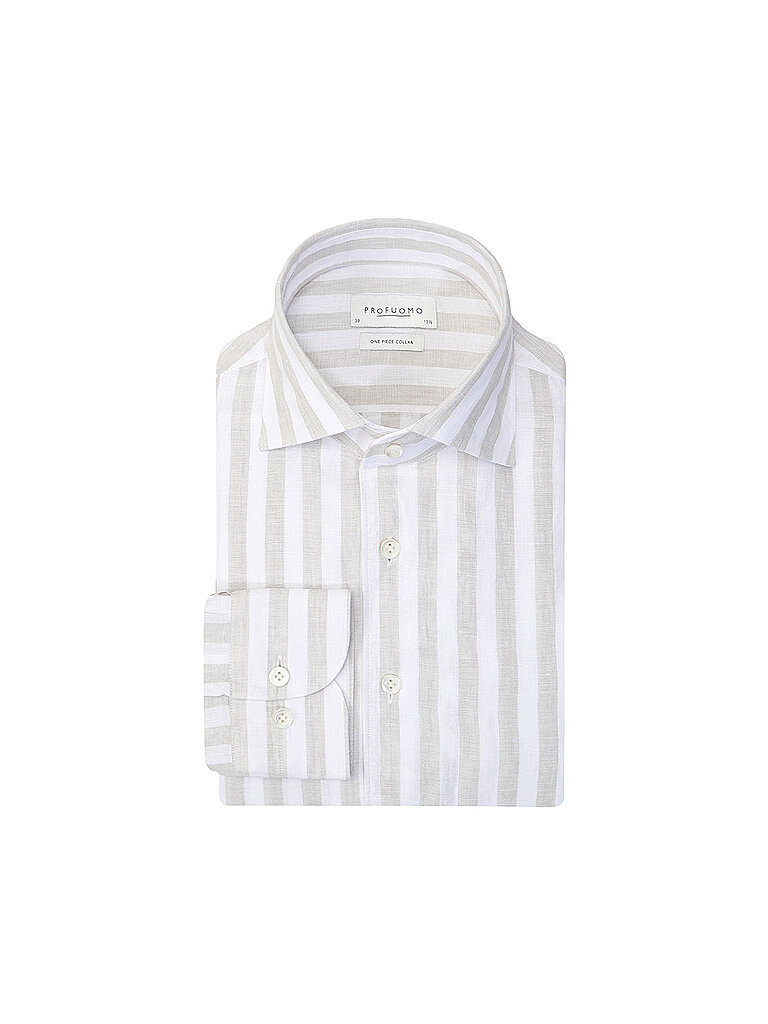 Profuomo Camisa de lino verde 43