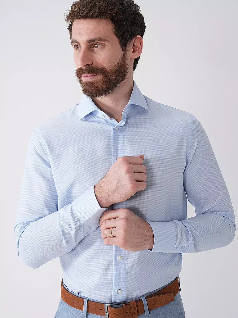 PROFUOMO | Businesshemd Slim Fit | Azul claro