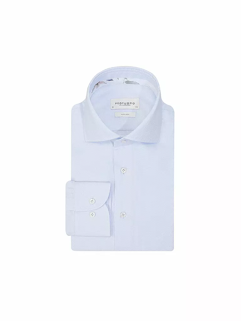 PROFUOMO | Camisa de vestir Slim Fit | Azul claro