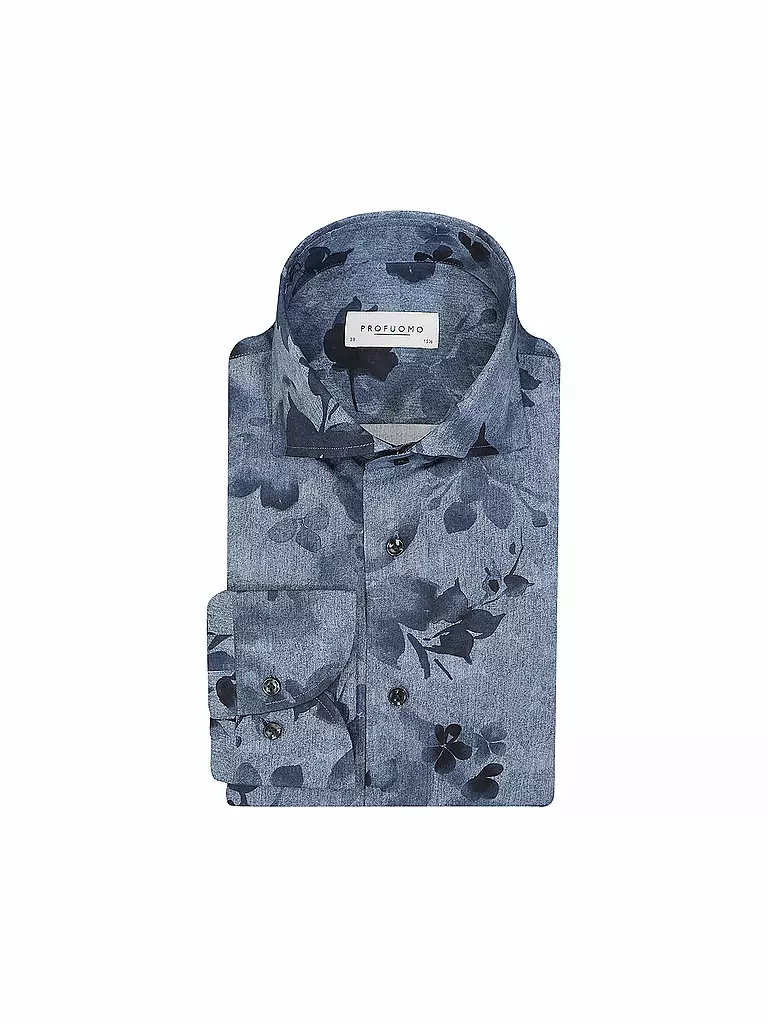 PROFUOMO | Camisa de vestir Slim Fit | Azul