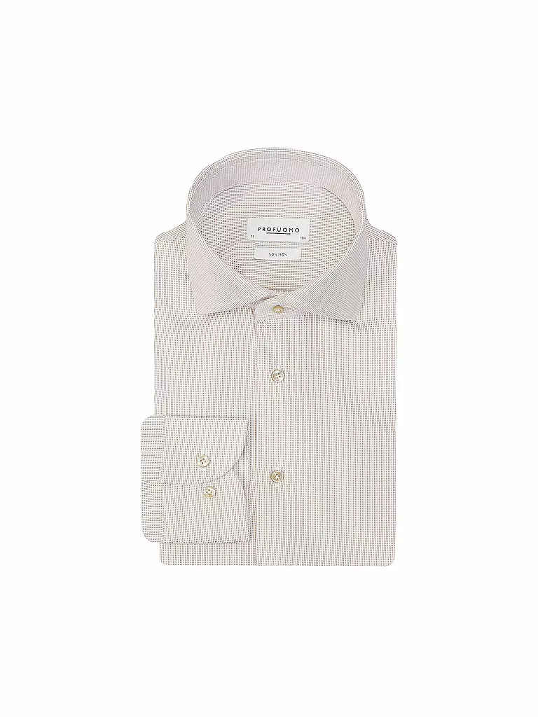 PROFUOMO | Camisa de vestir Slim Fit | Beige