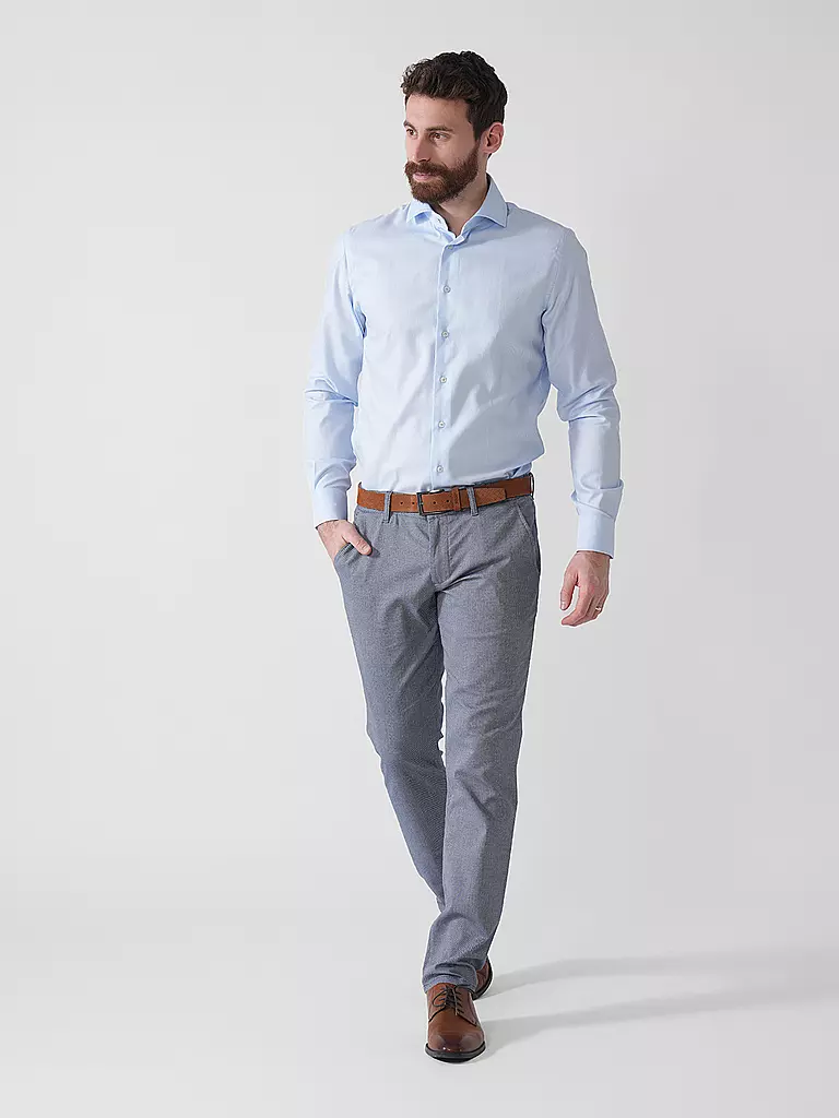 PROFUOMO | Camisa de vestir Slim Fit | Azul claro