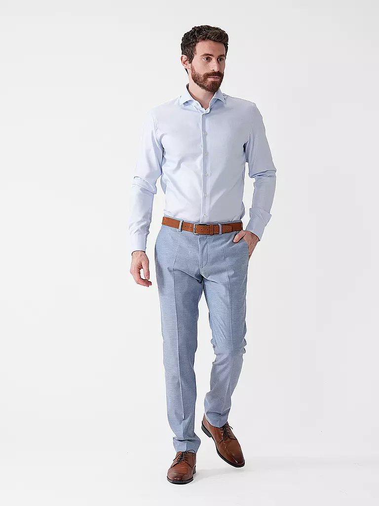 PROFUOMO | Camisa de vestir Slim Fit | Azul claro