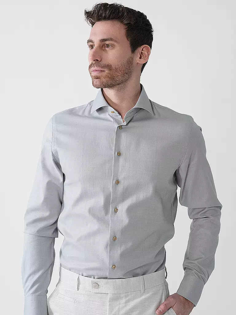 PROFUOMO | Camisa de vestir Slim Fit | Oliva