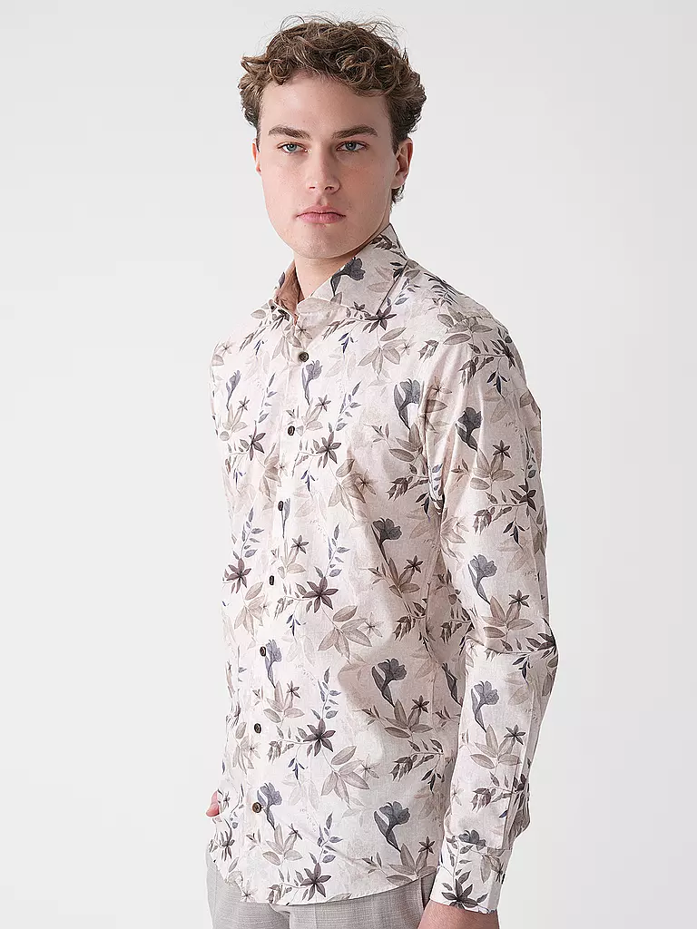 PROFUOMO | Camisa de vestir Slim Fit | Beige