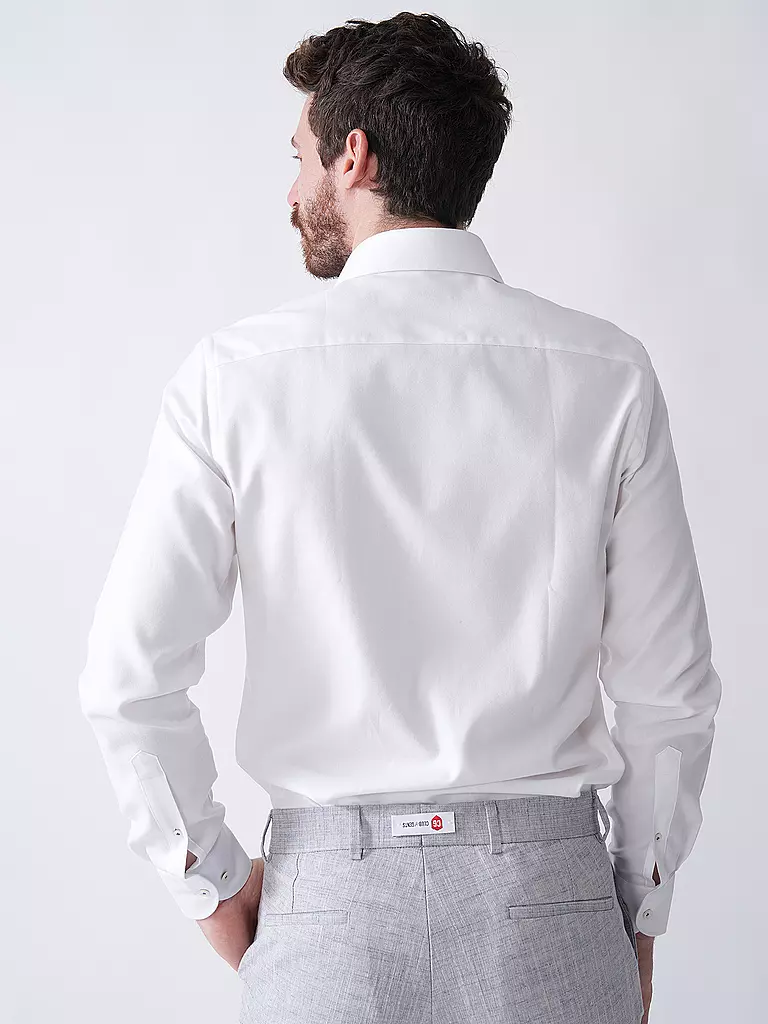 PROFUOMO | Camisa de vestir Slim Fit | Blanco