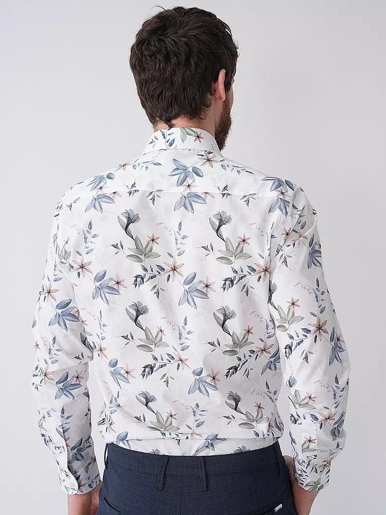 PROFUOMO | Camisa de vestir Slim Fit | Blanco