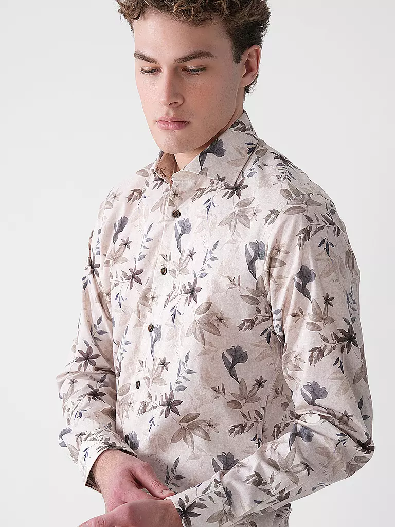 PROFUOMO | Camisa de vestir Slim Fit | Beige