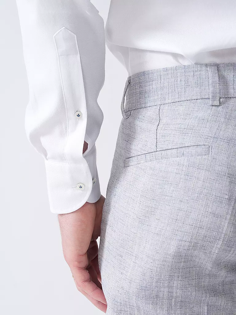 PROFUOMO | Camisa de vestir Slim Fit | Blanco