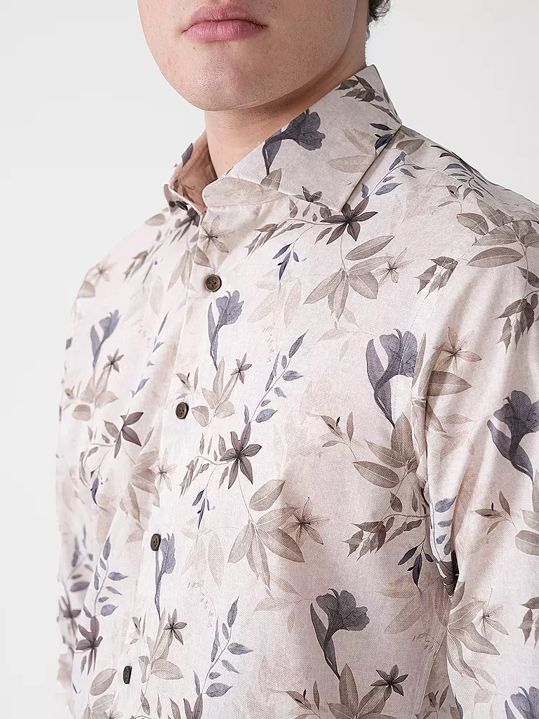 PROFUOMO | Camisa de vestir Slim Fit | Beige