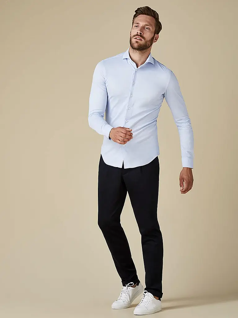 PROFUOMO | Camisa Japanese Knit | Azul claro