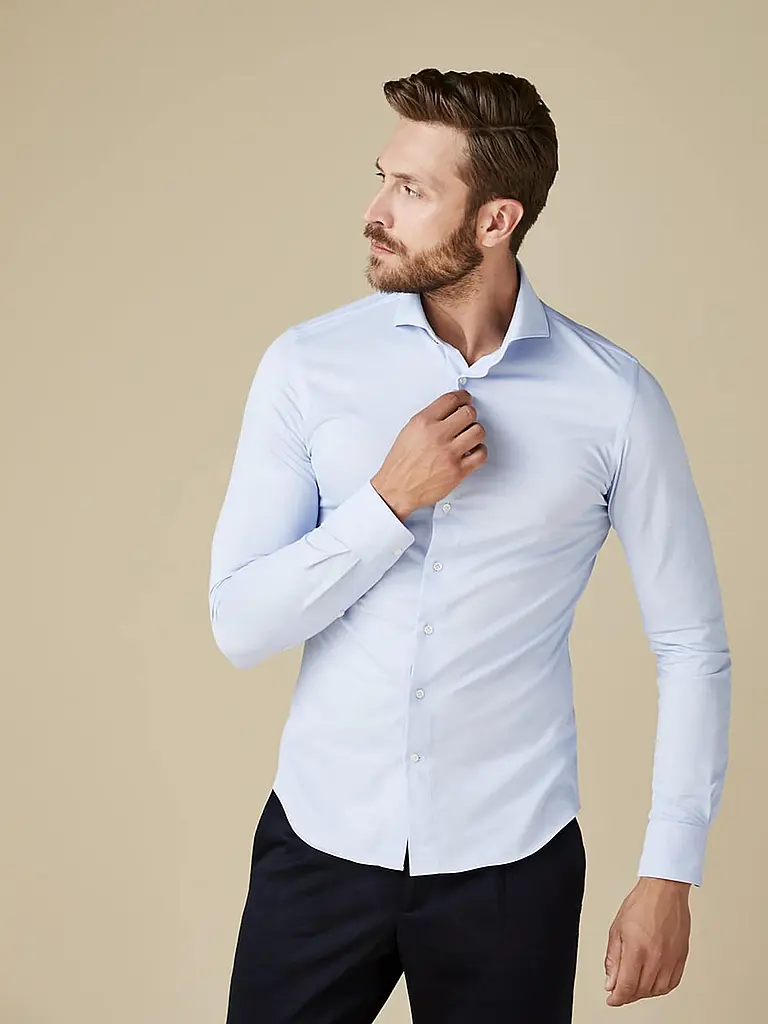 PROFUOMO | Camisa Japanese Knit | Azul claro