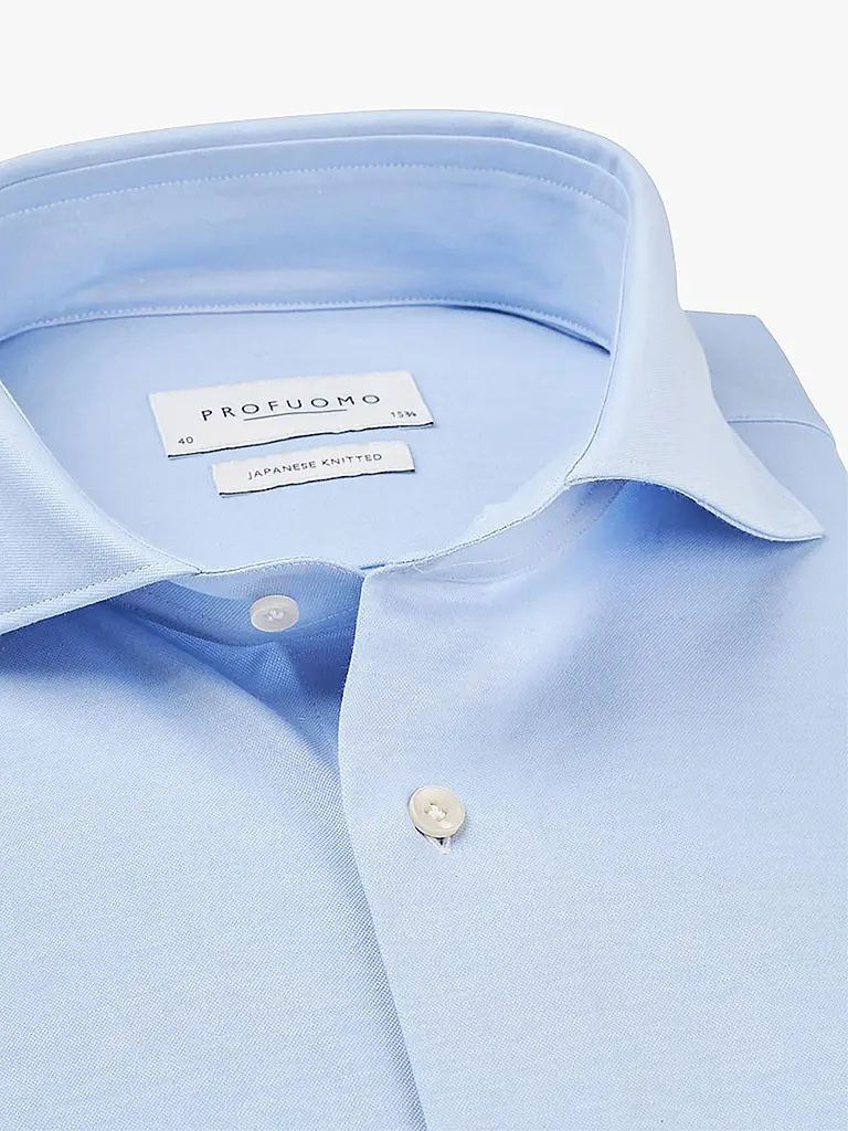 PROFUOMO | Camisa Japanese Knit | Azul claro