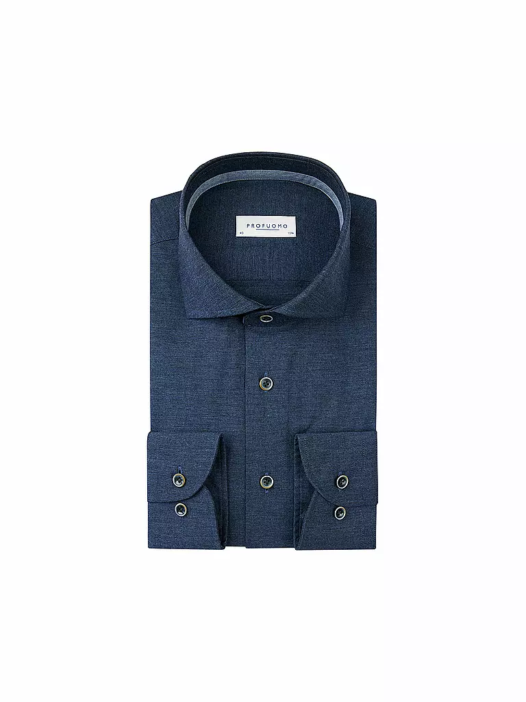 PROFUOMO | Camisa Slim Fit | Azul oscuro