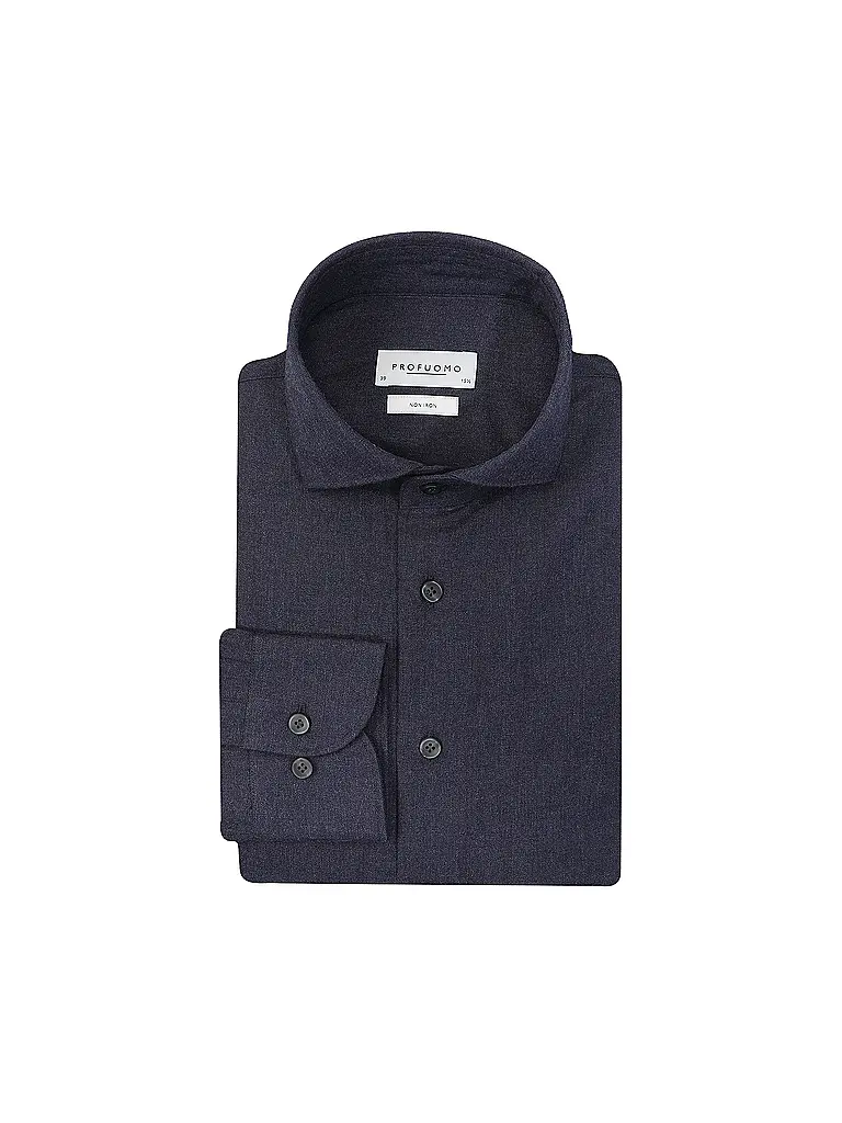 PROFUOMO | Camisa Slim Fit | Azul oscuro