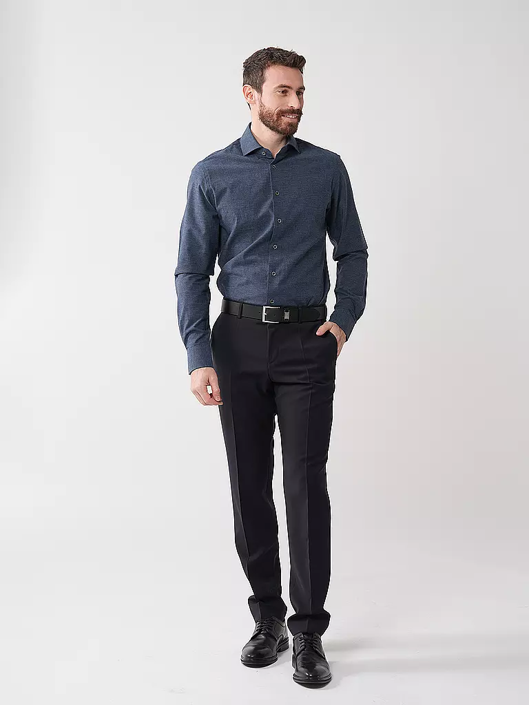 PROFUOMO | Camisa Slim Fit | Azul oscuro