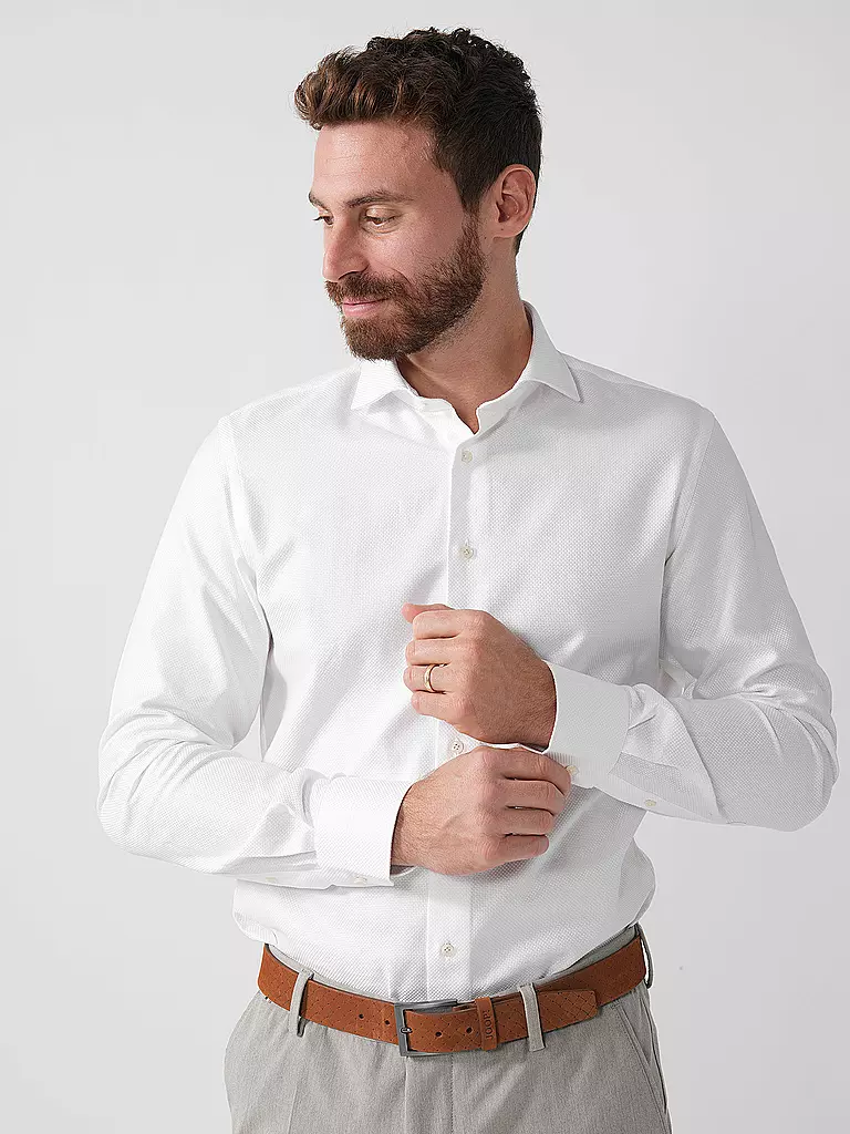 PROFUOMO | Camisa Slim Fit | Blanco
