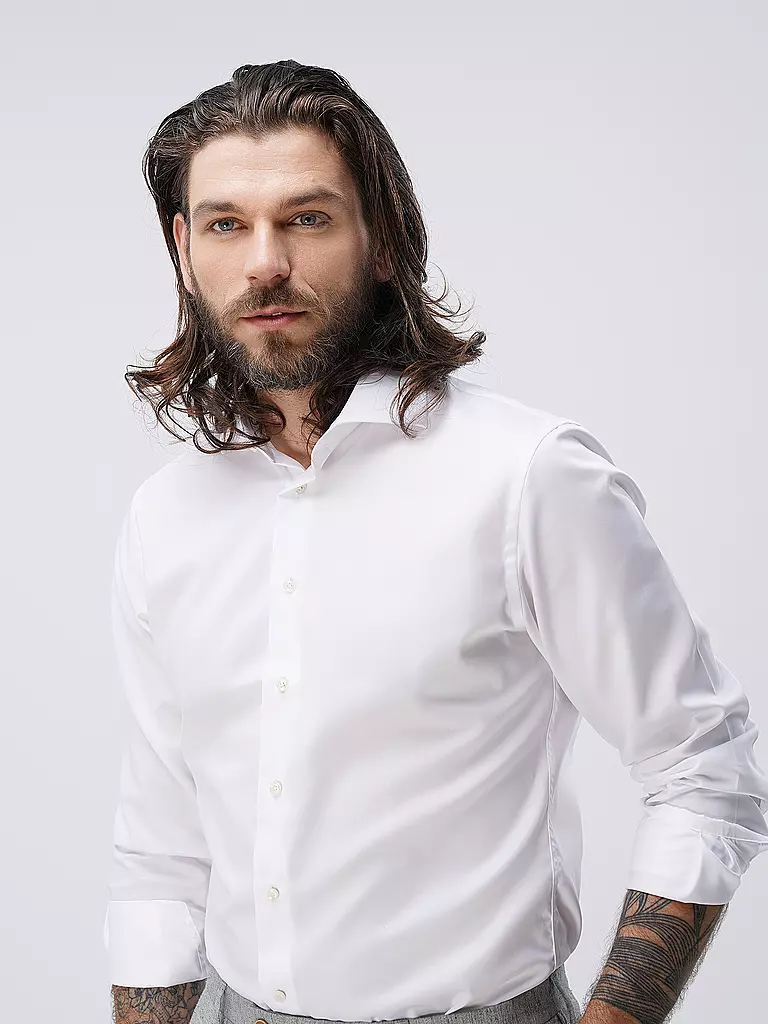 PROFUOMO | Camisa Slim Fit | Blanco