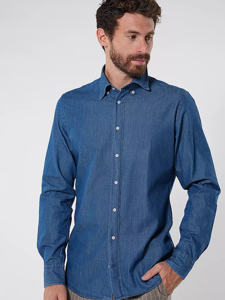 PROFUOMO | Camisa vaquera | Azul
