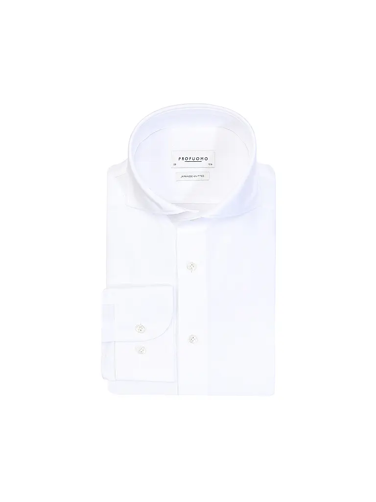 PROFUOMO | Hemd Japanese Knitted | Blanco