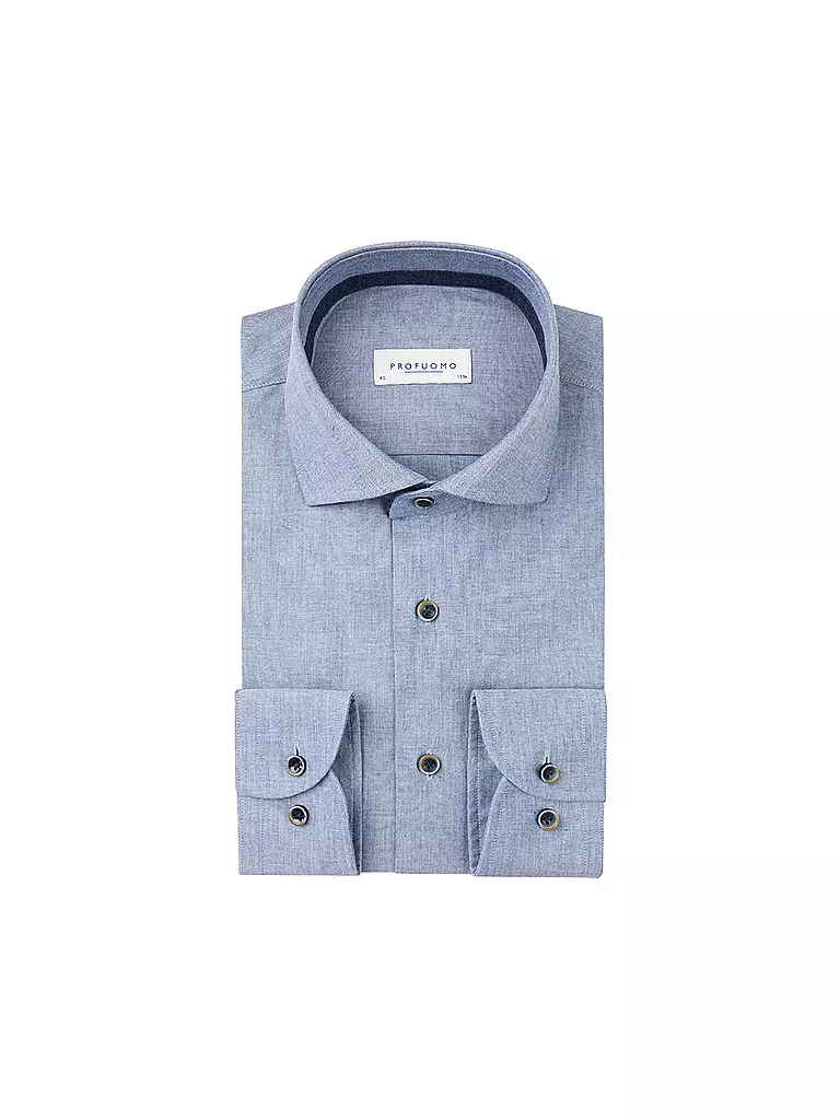 PROFUOMO | Hemd Slim Fit  | Azul
