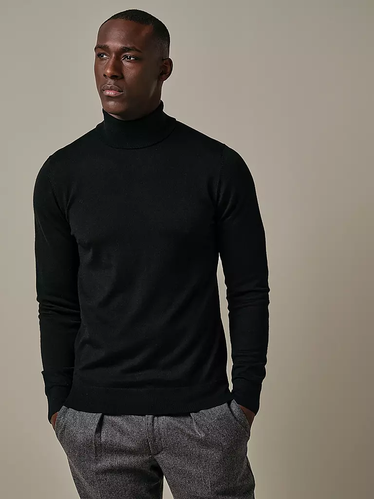 PROFUOMO | Jersey de cuello alto | Negro