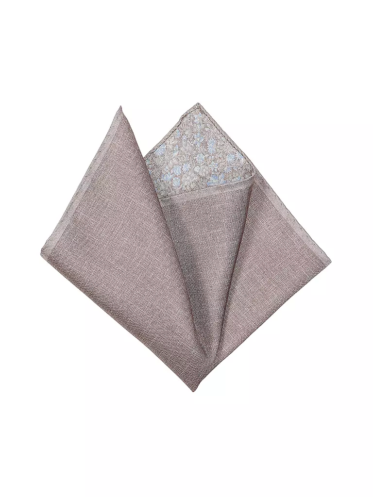 PROFUOMO | Pañuelo de bolsillo de seda | Marrón