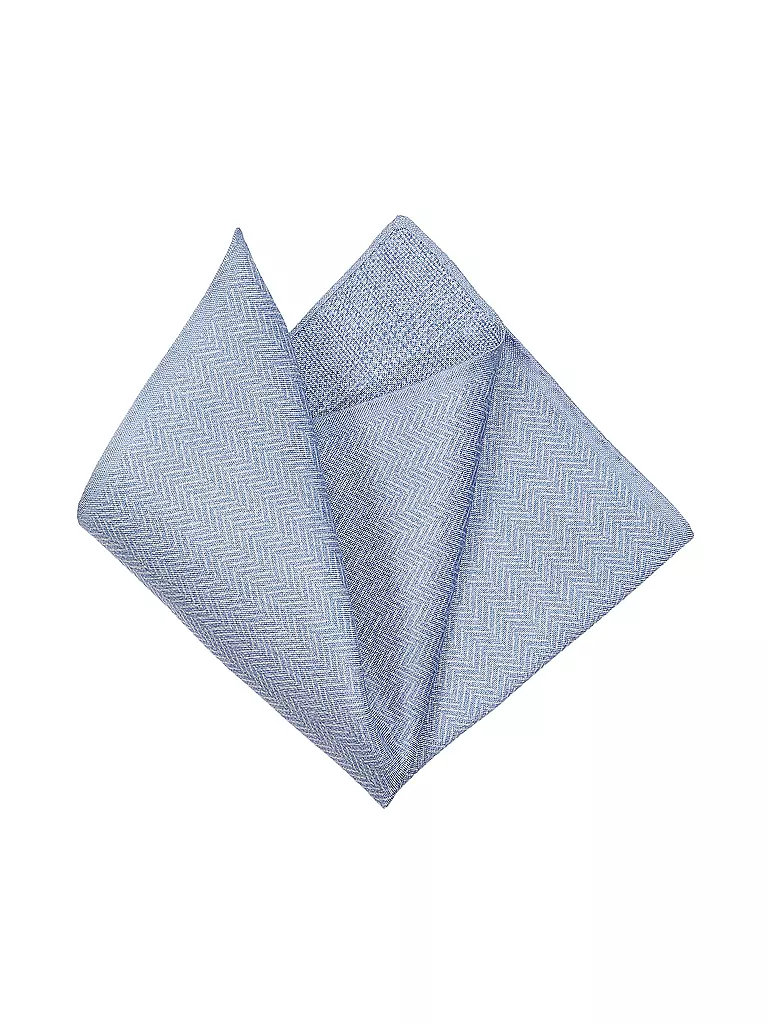 PROFUOMO | Pañuelo de bolsillo de seda | Azul