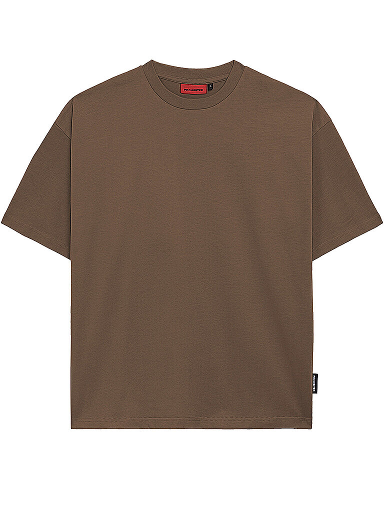 Camiseta de corte oversized marrón S