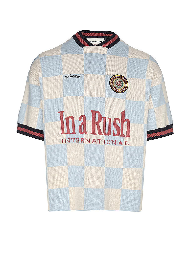 PROHIBITED Camiseta VICTORYKNIT azul claro