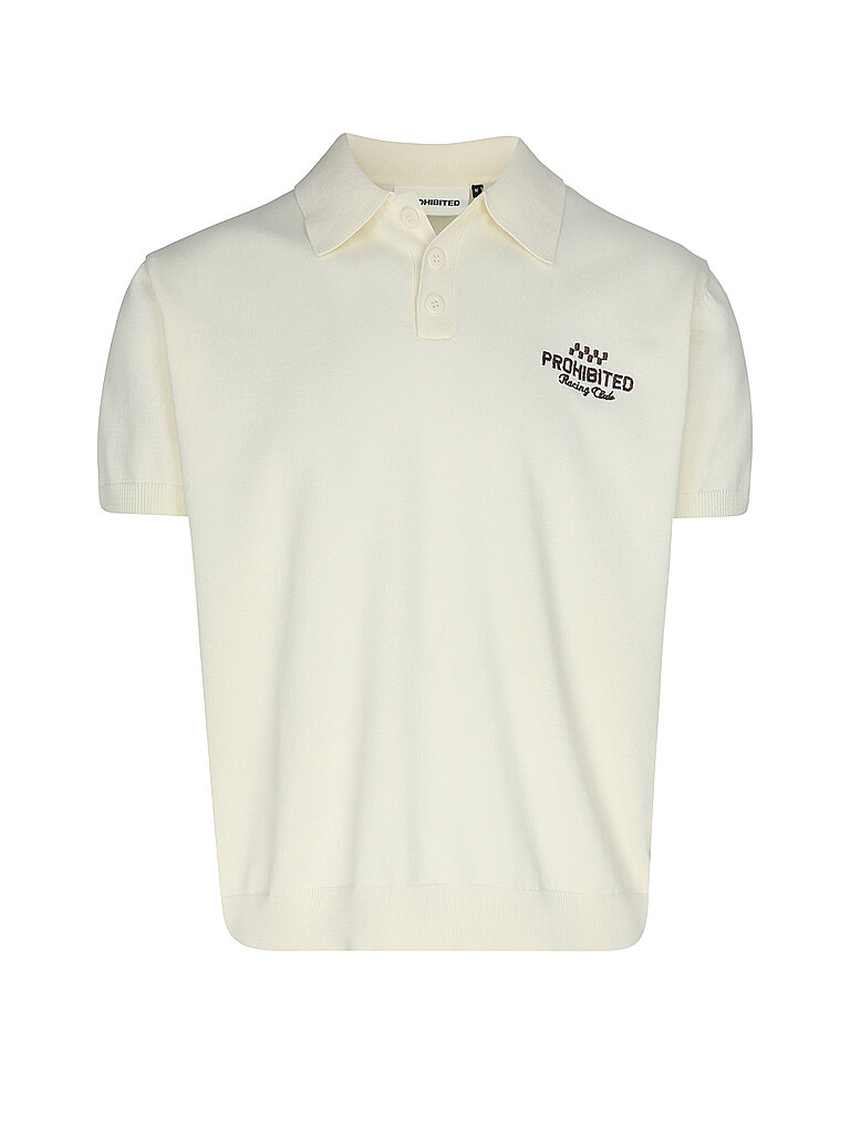 PROHIBITED Poloshirt SPEEDTRAP blanco