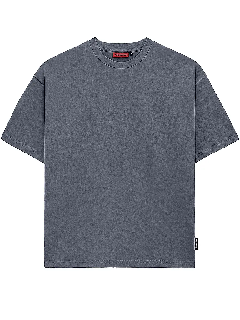 PROHIBITED | Camiseta de corte oversized | Gris