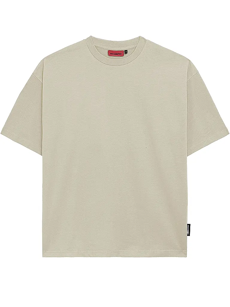 PROHIBITED | Camiseta de corte oversized | Beige