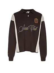 PROHIBITED | Polo-Pullover EMBLEM CONTRAST CLUBHOUSE | Marrón