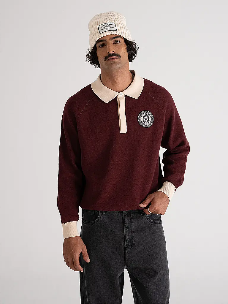 PROHIBITED | Pullover CUP | Rojo oscuro