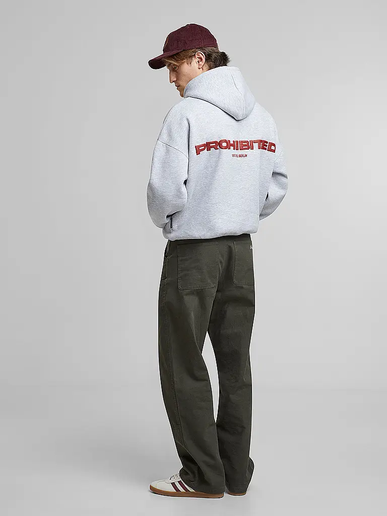 PROHIBITED | Sudadera con capucha - Hoodie | Gris claro