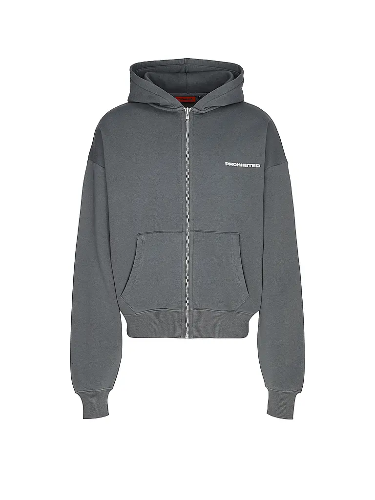 PROHIBITED | Sudadera con cremallera | Gris