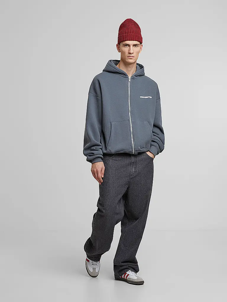 PROHIBITED | Sudadera con cremallera | Gris