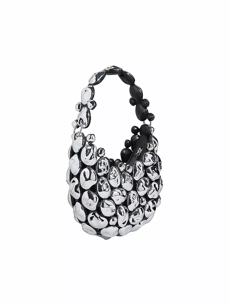 PUBLISHED BY | Bolso de cuero - Bolso bandolera STONE CLOUD Medium | Plata