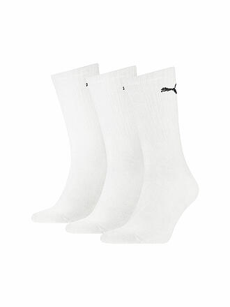 PUMA | Calcetines deportivos, paquete de 3, blanco