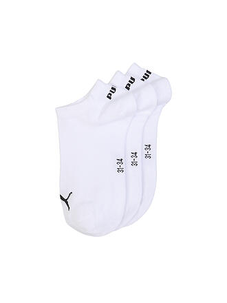 PUMA | Calcetines de deporte para niños, paquete de 3, blanco