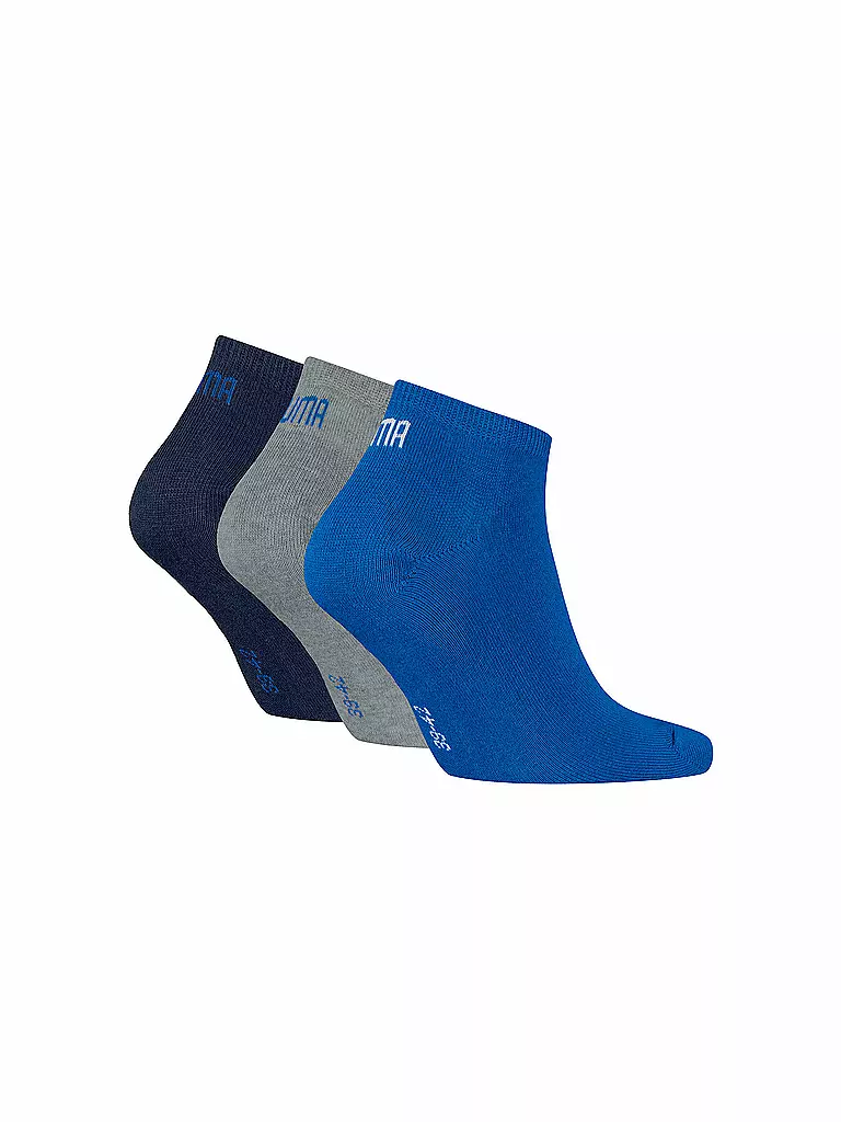 PUMA | Calcetines deportivos paquete de 3 azul / gris jaspeado | 