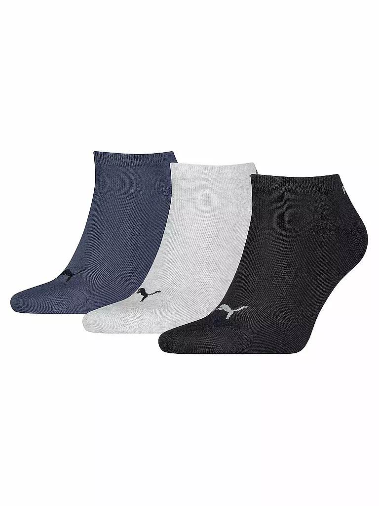 PUMA | Calcetines deportivos paquete de 3 azul marino / gris | Azul