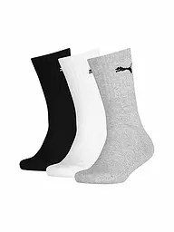 PUMA | Calcetines deportivos para niños, paquete de 3, blanco | Gris