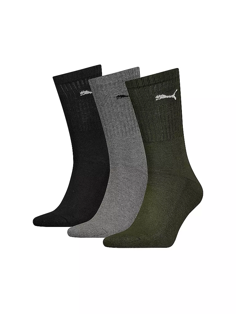 PUMA | Calcetines paquete de 3 green combo | Oliva